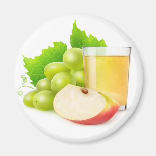 Imán Zumo de uva y manzana