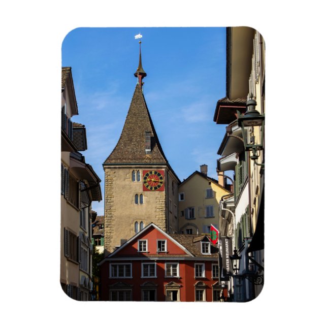 Imán Zurich Grimmenturm Tower Magnet (Vertical)