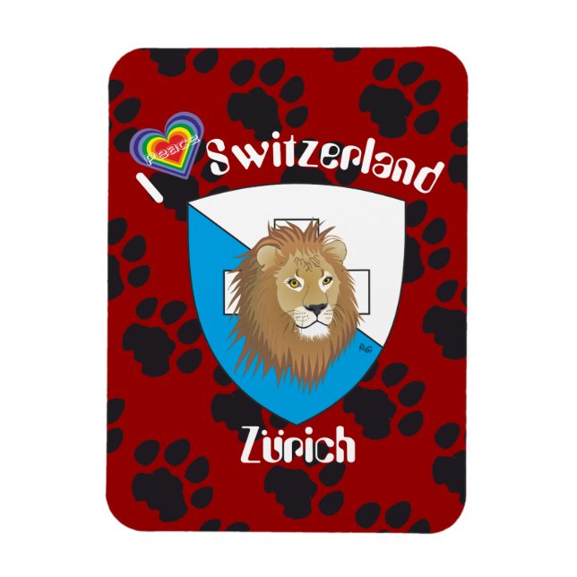 Imán Zürich Schweiz Suiza Magnet (Vertical)