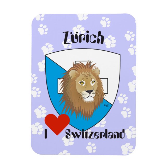 Imán Zürich Schweiz Suiza Magnet (Vertical)