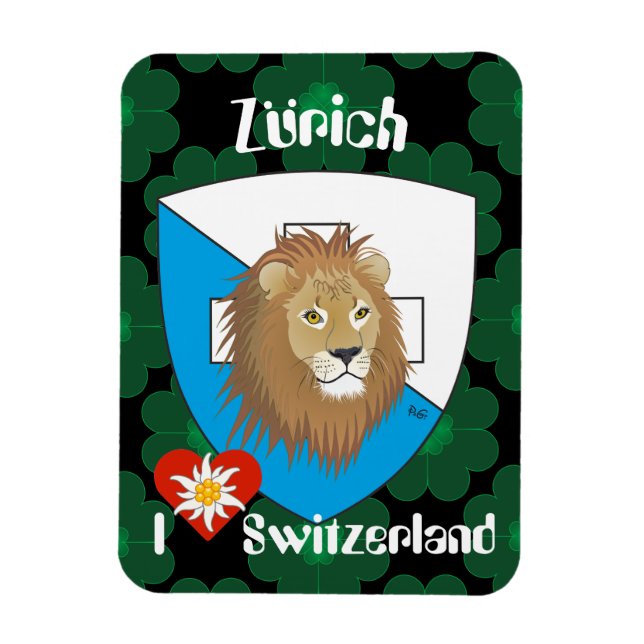 Imán Zürich Schweiz Suiza Magnet (Vertical)