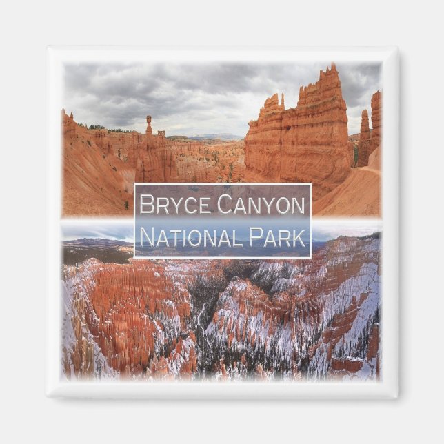 Imán zUS0042 BRYCE CANYON N.P. Utah, América, Fridge (Frente)