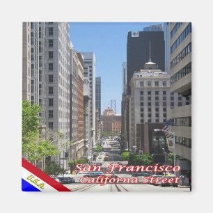 Imán zUS085 SAN FRANCISCO, California Street, Fridge