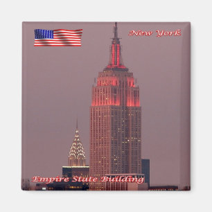 Imán zUS108 EMPIRE STATE BUILDING, Nueva York, Fridge