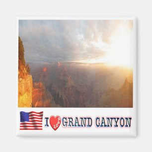 Imán zUS138 GRAND CANYON I Love, Parque nacional, Fridg