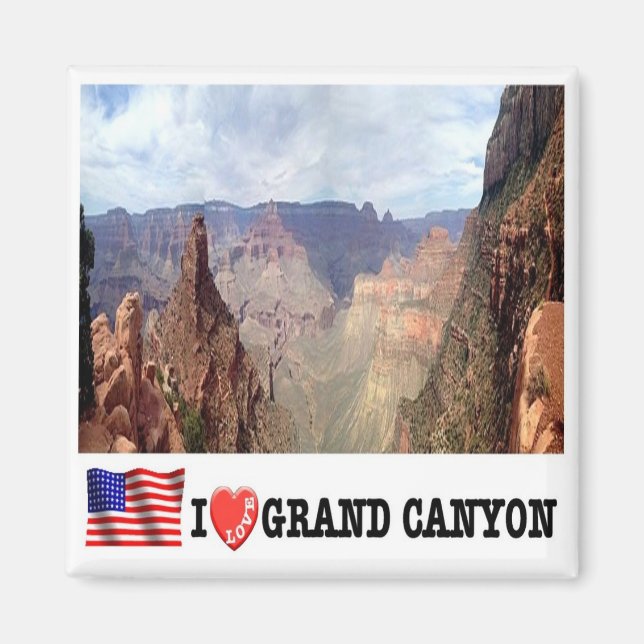 Imán zUS141 GRAND CANYON I Love, Arizona, Fridge (Frente)
