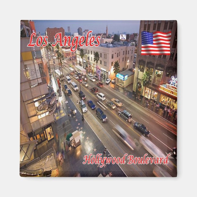 Imán ZUS170 HOLLYWOOD Boulevard, Los Ángeles, Fridge (Frente)