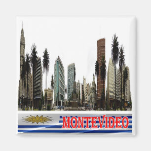 Imán zUY012 MONTEVIDEO, Uruguay, América, Fridge 