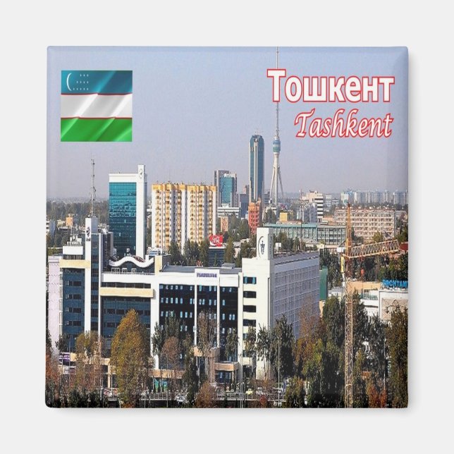 Imán zUZ003 TASHKENT City, Uzbekistán, Asia, Fridge (Frente)