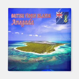 Imán zVG008 ANEGADA, Islas Vírgenes Británicas, Fridge