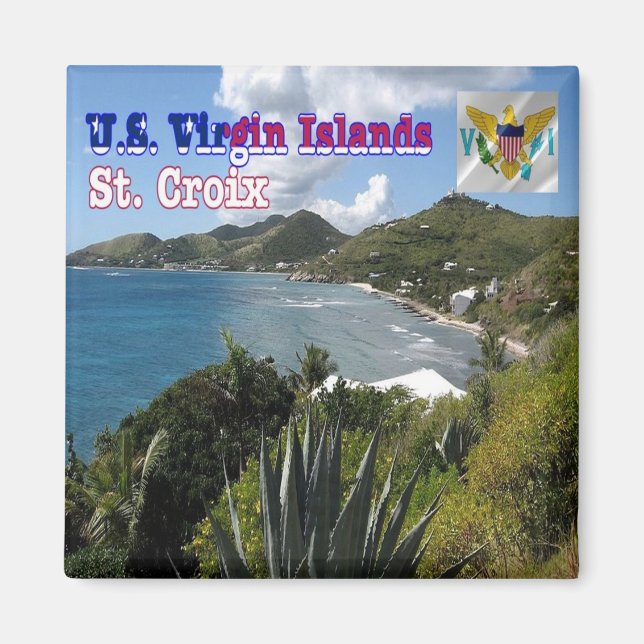 Imán zVI007 SAINT CROIX, Islas Vírgenes, América, Fridg (Frente)