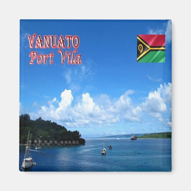 Imán zVU004 PORT VILA, Natural Harbour, VANUATU, Fridge (Frente)