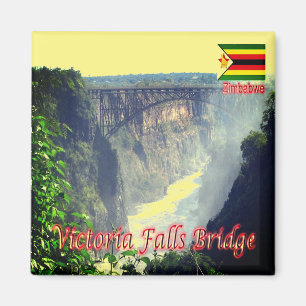 Imán ZW - Zimbabwe - Cataratas Victoria - Puente