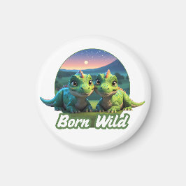 Imán Zwei kleine Dinos - Born Wild