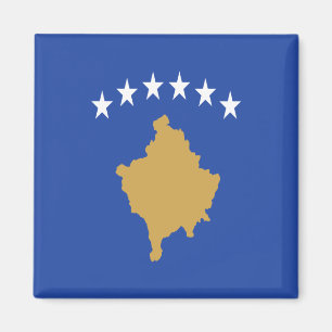 Imán zXK001 KOSOVAR FLAG KOSOVO, Europa, Fridge Magnet