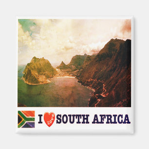 Imán ZZA012 SUDÁFRICA I Love, Hout Bay, Fridge