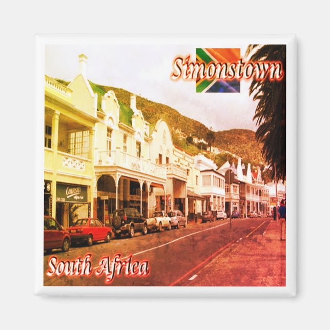 Imán ZZA021 CIUDAD DE SIMON, Sudáfrica, Fridge, (Frente)