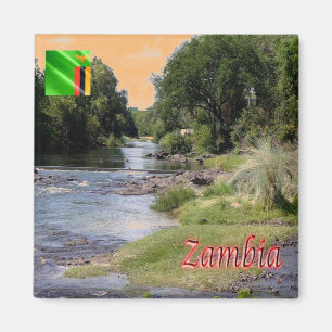 Imán zZM003 ZAMBIA, Landscape, Africa, Fridge