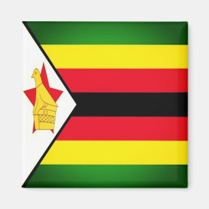 Imán ZZW001 ZIMBABWE, Bandera, África, Fridge