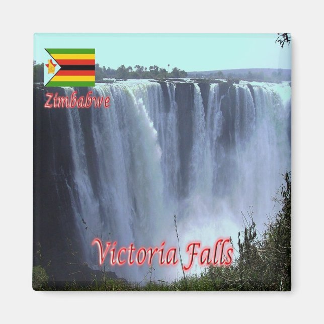 Imán zZW003 VICTORIA FALLS, Zimbabwe, Africa, Fridge (Frente)