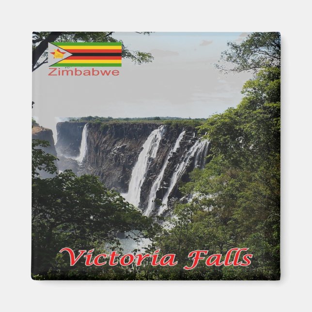 Imán zZW005 VICTORIA FALLS, Zimbabwe, Africa, Fridge (Frente)