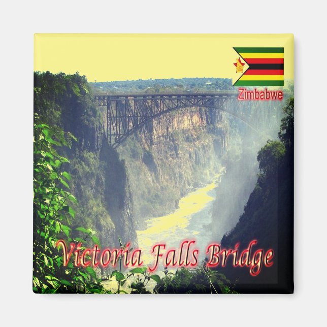 Imán zZW006 VICTORIA FALLS, Zimbabwe, Africa, Fridge (Frente)