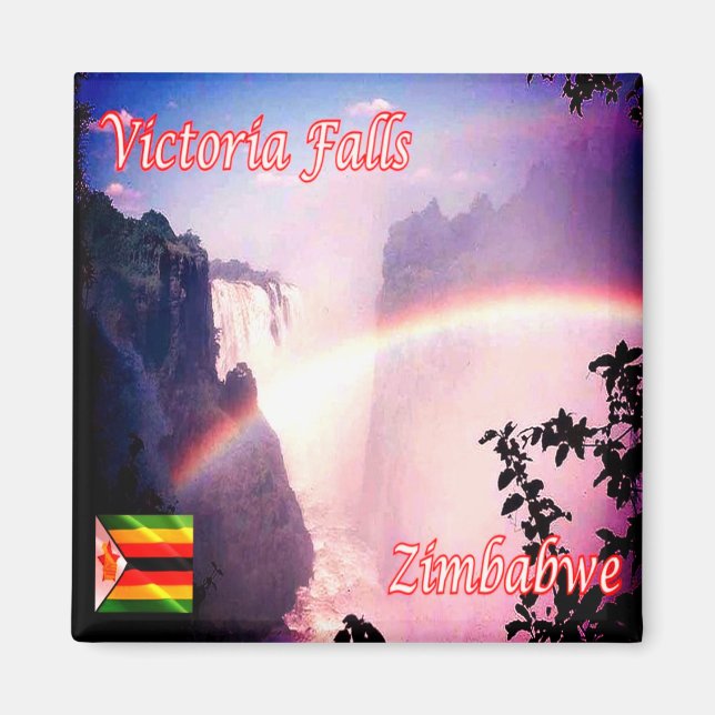 Imán zZW011 VICTORIA FALLS, Zimbabwe, Africa, Fridge (Frente)