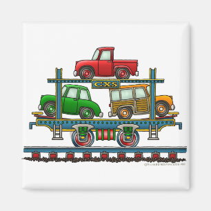 Imanes autos del ferrocarril del coche de portador