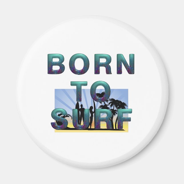 Imanes Born to Surf (Frente)