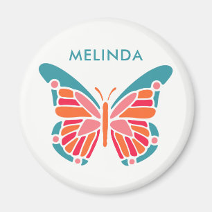 Imanes con nombres personalizados de mariposa esti