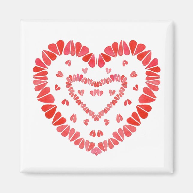 Imanes cuadrados SWEET HEARTS (Frente)