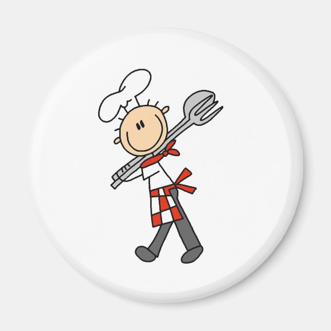Imanes de Chef con Tenedores para Ensalada (Frente)