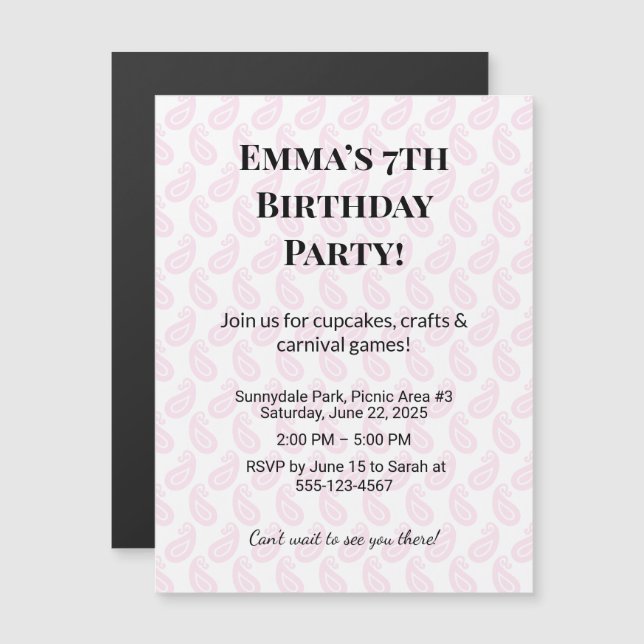 Imanes de Cumpleaños con Foto Personalizados para  (Anverso/Reverso)