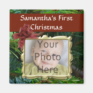 Imanes de encargo del navidad de la foto