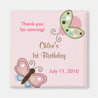 Imanes de Favor de Cumpleaños de Mariposa de Ladyb