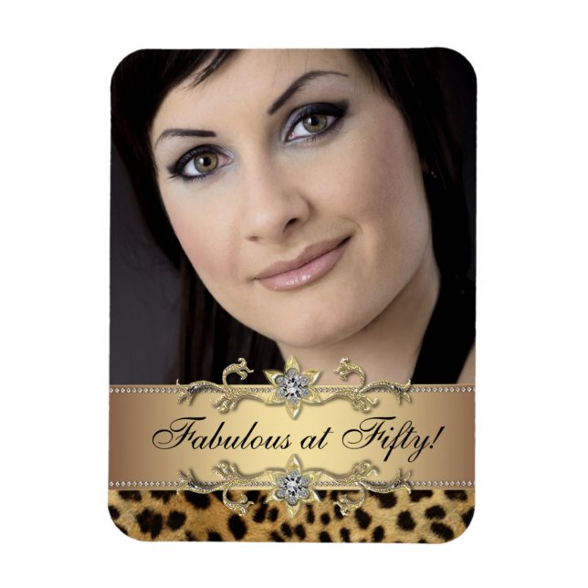 Imanes de Fotos de Leopardo Elegante (Vertical)