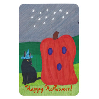 Imanes de Halloween de gafas de calabaza y asisten