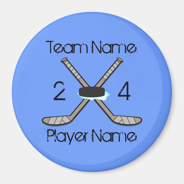 imanes de hockey sobre personalizable (Frente)