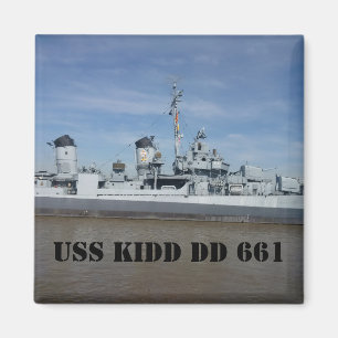 Imanes de la DD 661 de USS KIDD