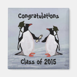 Imanes de la graduación del pingüino