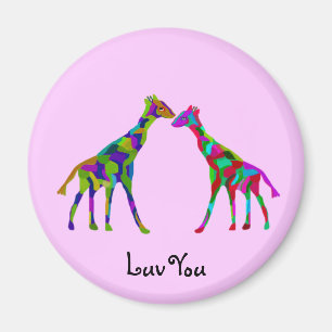 Imanes de Luv de la jirafa