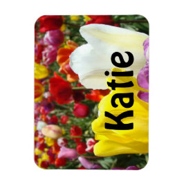 Imanes de nombre Tulipán Flor personalizado Tu Nom