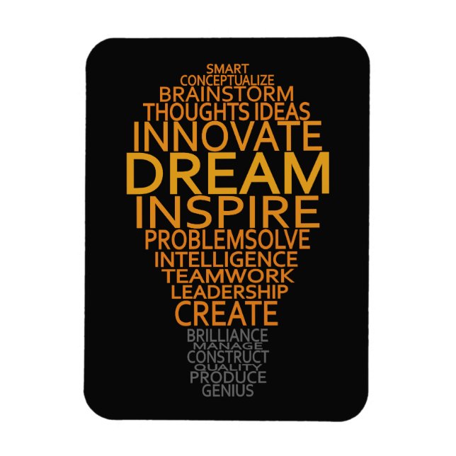 imanes de personalizado de bombillas inspiradoras (Vertical)