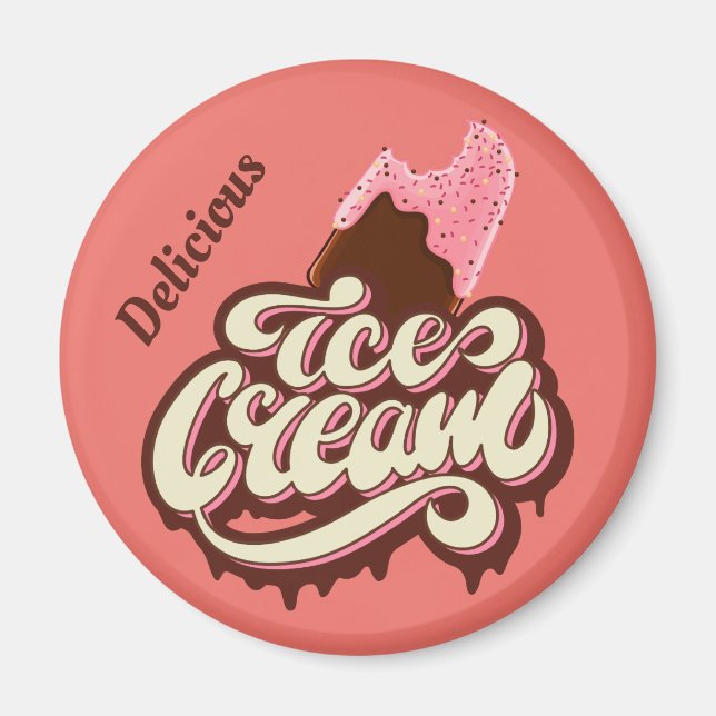 imanes de personalizado helado (Frente)