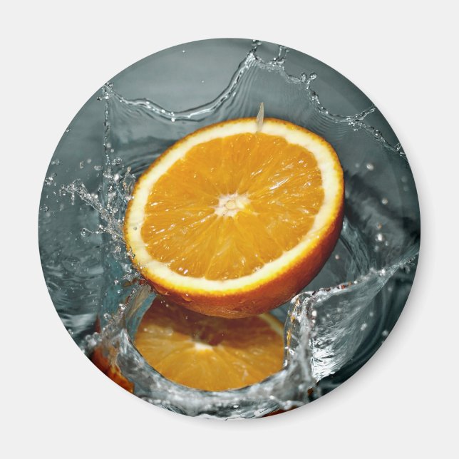 imanes de salpicadura naranja (Frente)