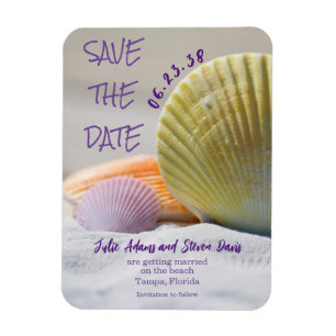 Imanes de 'Save the Date' de Bodas con Caracoles M