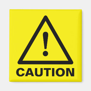 Imanes de señalización de precaución amarillos