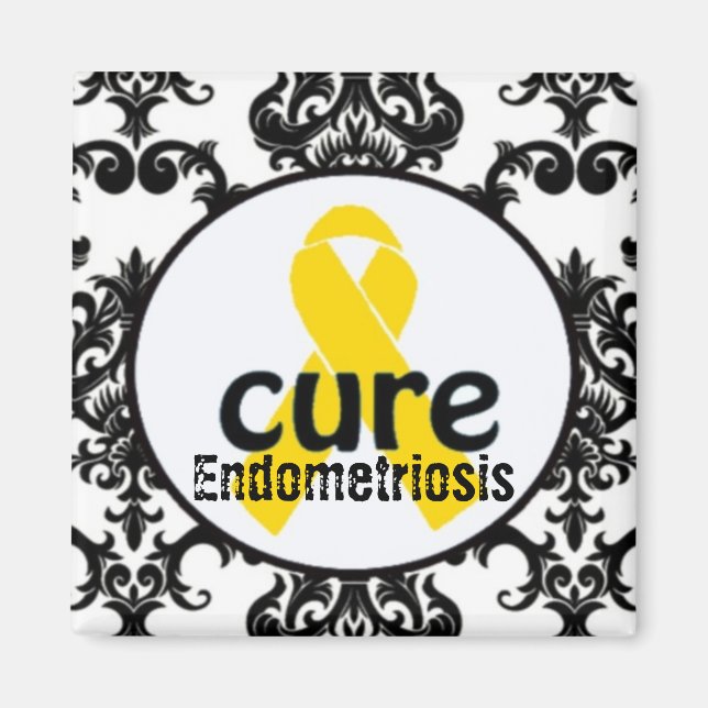 Imanes de sensibilización sobre la endometriosis (Frente)