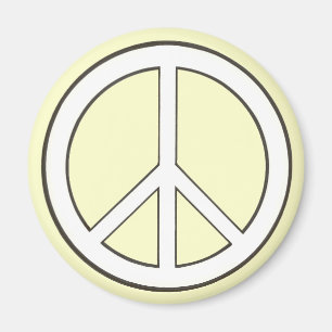 Imanes de signo de paz de esquema