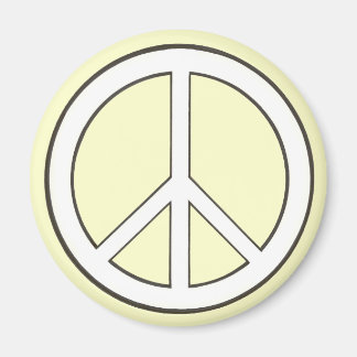 Imanes de signo de paz de esquema